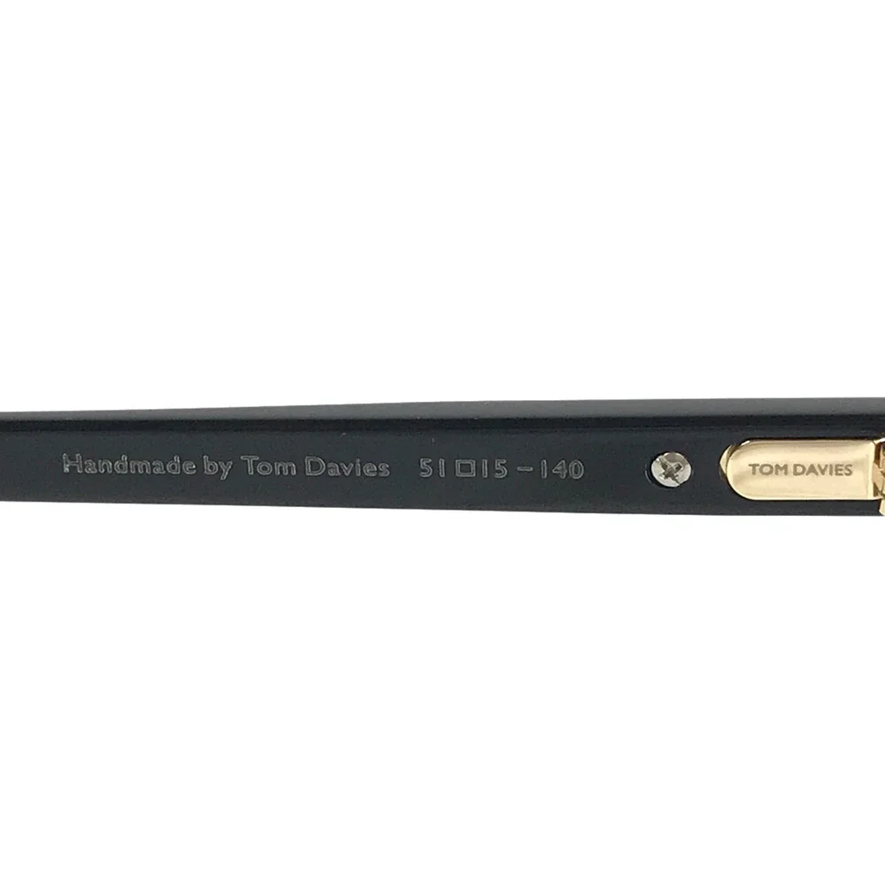 Tom Davies Eyeglasses Frames TD740 Col. 2214 Shiny Gold Black Green 51-15-140
